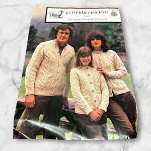 Vintage Family Arans Kit 101 from the Arran knitwear company in ivory